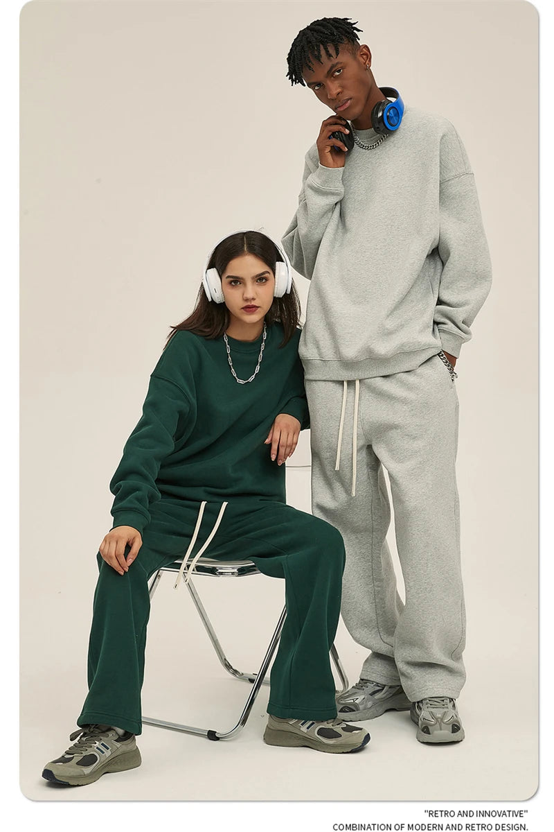 Men's 350gsm Fleece Crewneck Sweatshirt