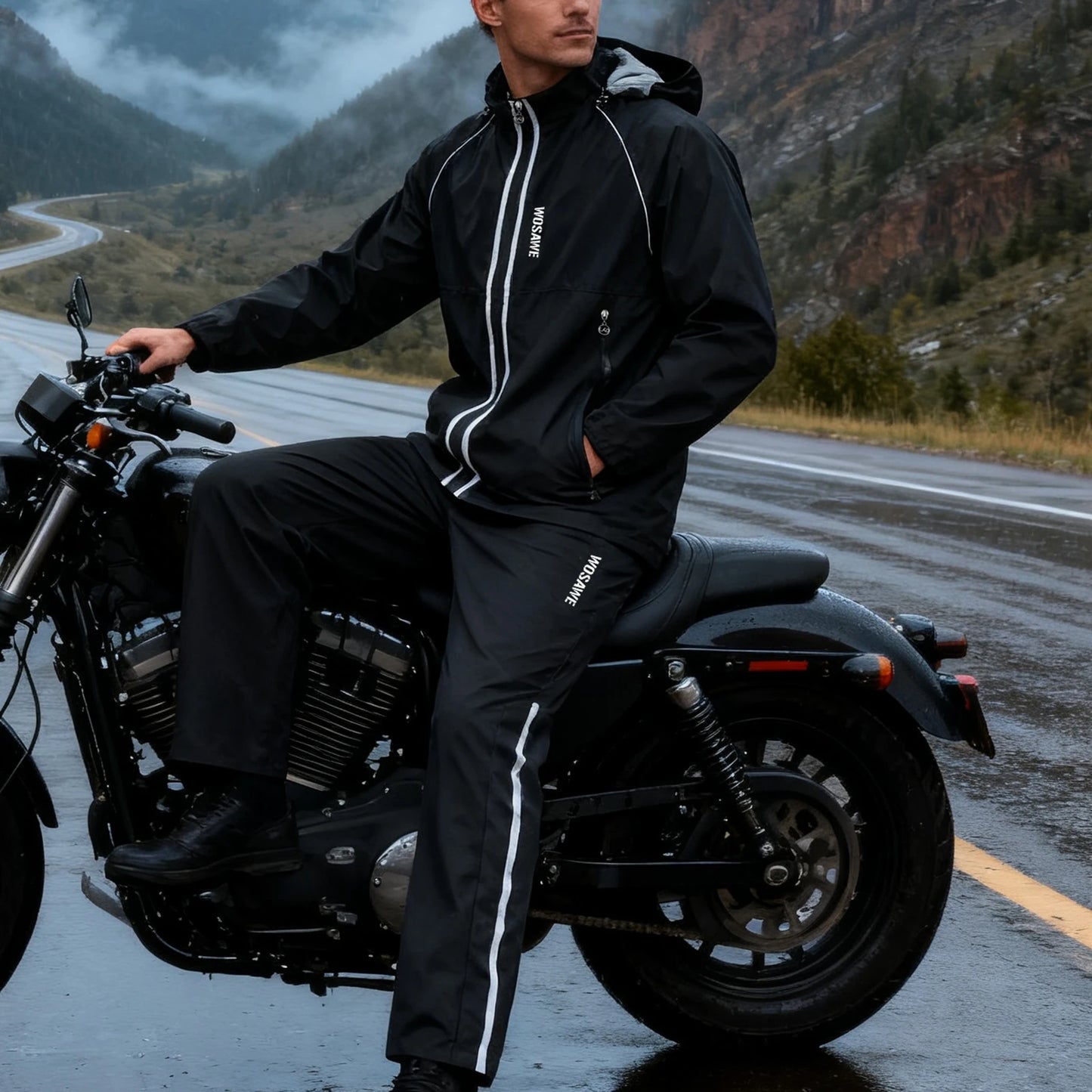 WOSAWE All-Weather Riding Rain Suit – Jacket & Pants