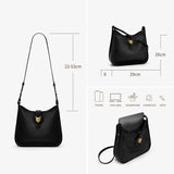 BAFELLI Genuine Leather Bucket Bag – Shoulder & Crossbody