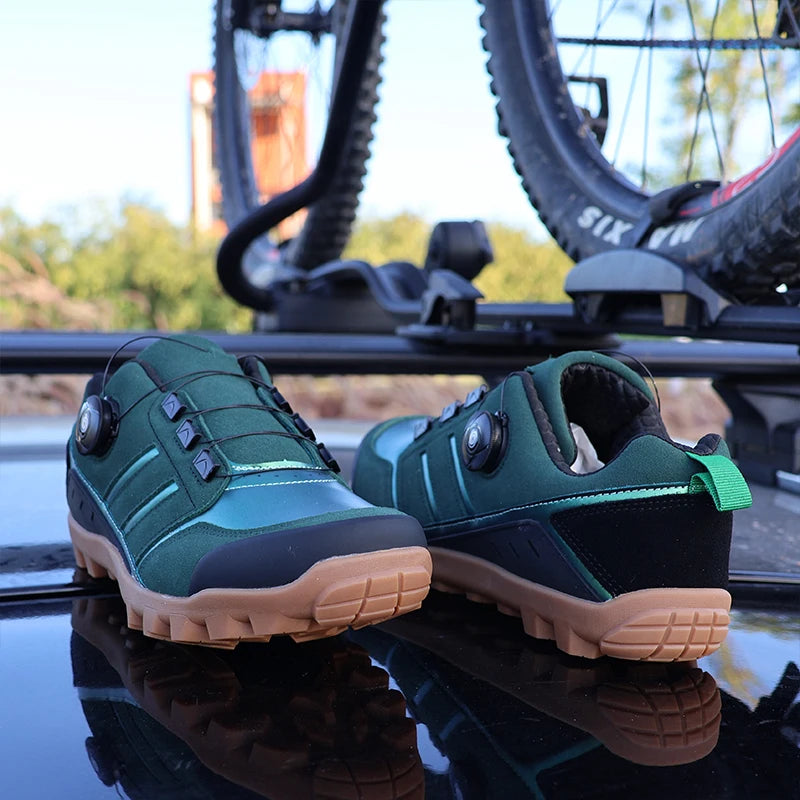 QQ-TB181 Cycling Shoes for Men, MTB Shoes, High Quality, Hiking, Gravel, Road Bicycle Sneakers for Men, Tennis Shoes, Size 39-50