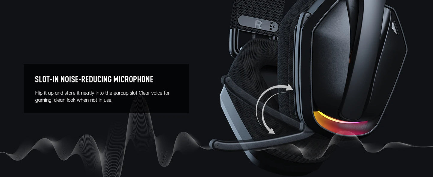 EKSA G19BT Wireless Gaming Headset | Tri-Mode BT 5.4