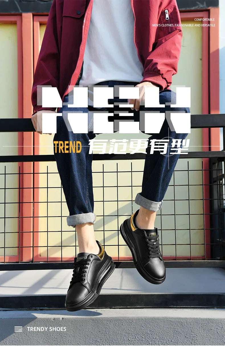 Men's Breathable Mesh Lace-Up Sneakers