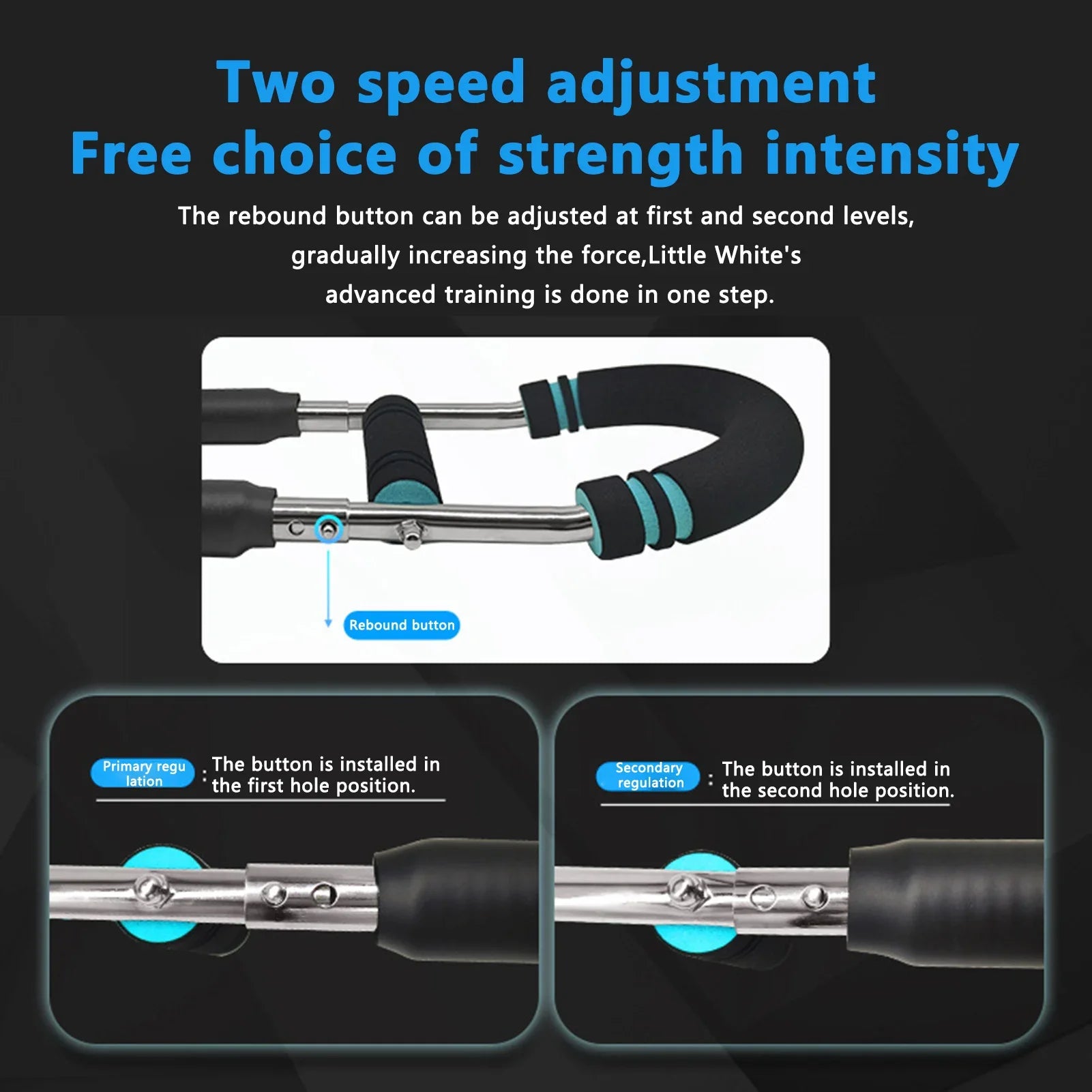 40KG u shape Hand Gripper Strengths Twister Arm Trainer Power Twister Bar Fitness Equipment for Men and Women Home Workout