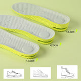 1Pair/3Pairs Height Increasing Insoles with Air Cushion Latex High Elasticity Comfortable Shoe Inserts for Comfort