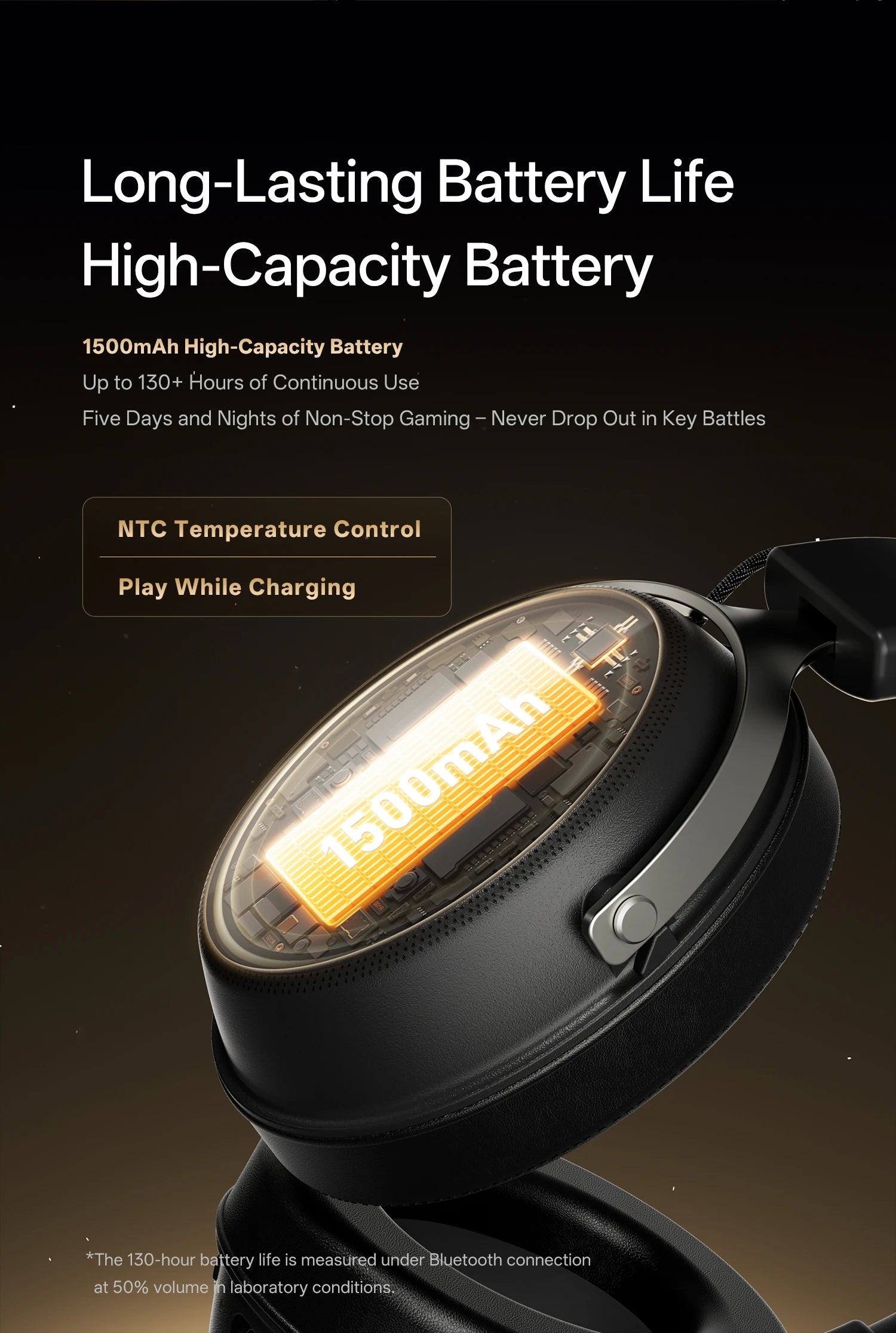 ATK N9 Game Headset Three Mode Wireless Headworn PS5  PC Gaming Headset Microphone Virtual 7.1 Surround Noise Reduction Headset