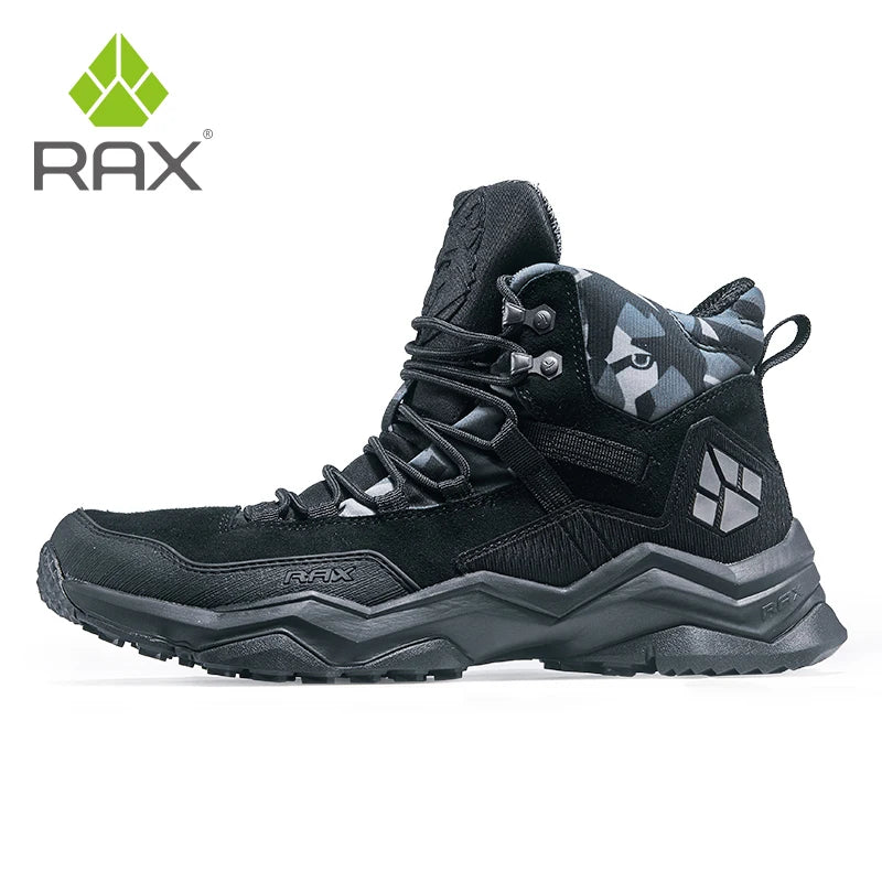 Rax Hiking Shoes Men Waterproof Trekking Shoes Lightweight Breathable Outdoor Sports Sneakers for Men Climbing Leather Shoes