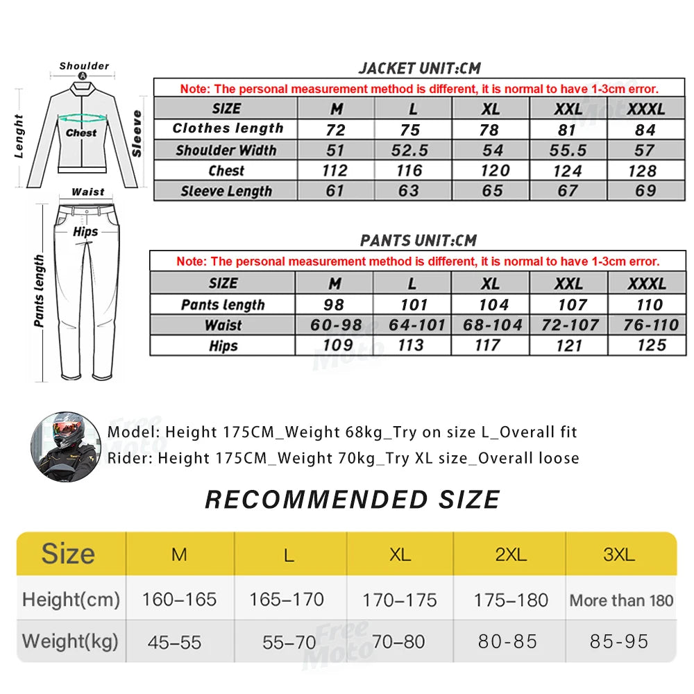SULAITE Men's All-Weather Riding Rain Suit – Jacket & Pants Set