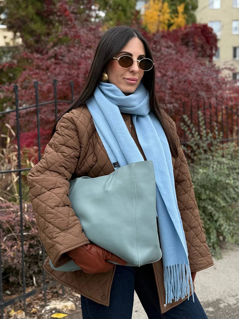 Women Luxury Bag Casual Tote Female Fashion Summer Beach Handbag Lady Popular Soft Cowhide Genuine Leather Shoulder Shopping Bag