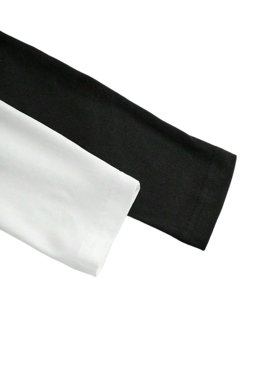 2-Piece Women's High-Neck Brushed Thermal T-Shirt Set - Made in USA