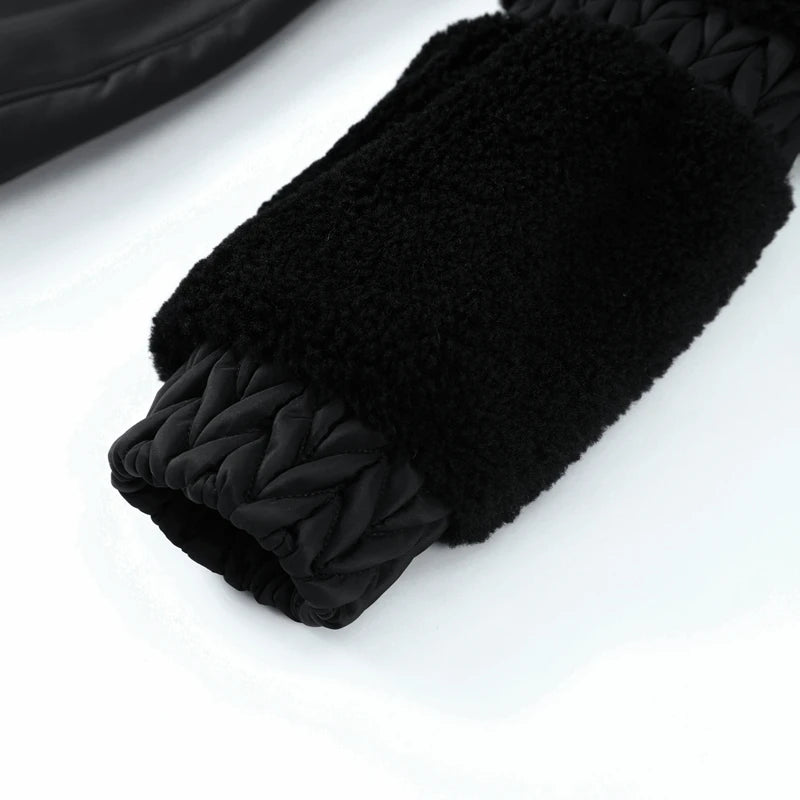 Windproof Faux Fur Ski Jumpsuit