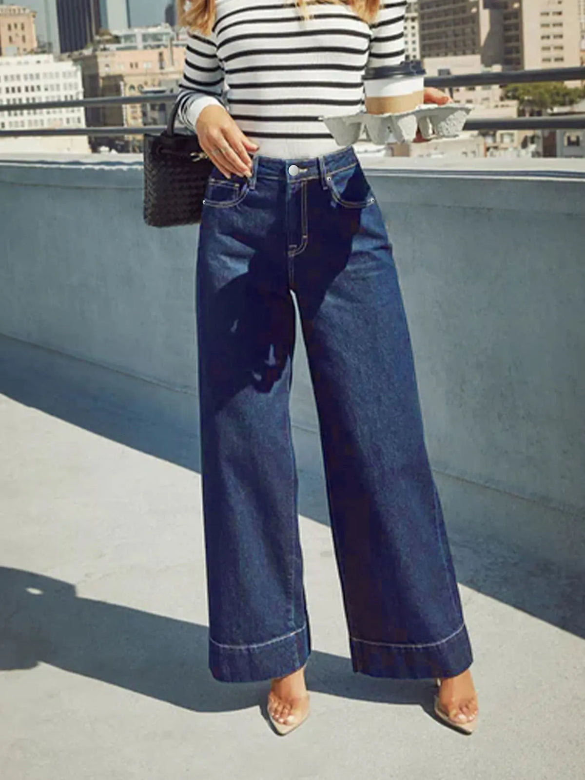 Classic High-Rise Wide-Leg Jeans