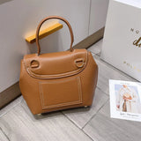 Luxury Genuine Leather Rectangle Crossbody