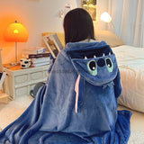 Stitch Hooded Cartoon Blanket