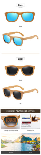 GM - Vintage Bamboo And Wood Sunglasses, Handmade,, Fashion, Sports Glasses,1725VIP