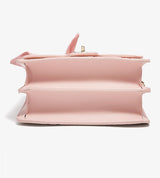 FOXER Brand PVC Leather Pink Handbag Women's Shoulder Bag Chic Small Square Bag Fashion Female Crossbody Bag Ligth Luxury