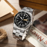Watchdives WD0017 Watch VH31 Sweep Second Movement Stainless Steel Sapphire Crystal Business Wristwatch Vintage Watches
