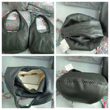 JAZZQ Soft Cowhide Leather Hobo Tote | Hand-Woven Detail