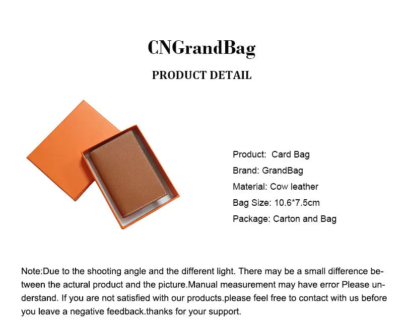 Genuine Leather Credit Card Holder for Women And Men with Free Embossing Personalized High-Quality Protective Bank Card Case