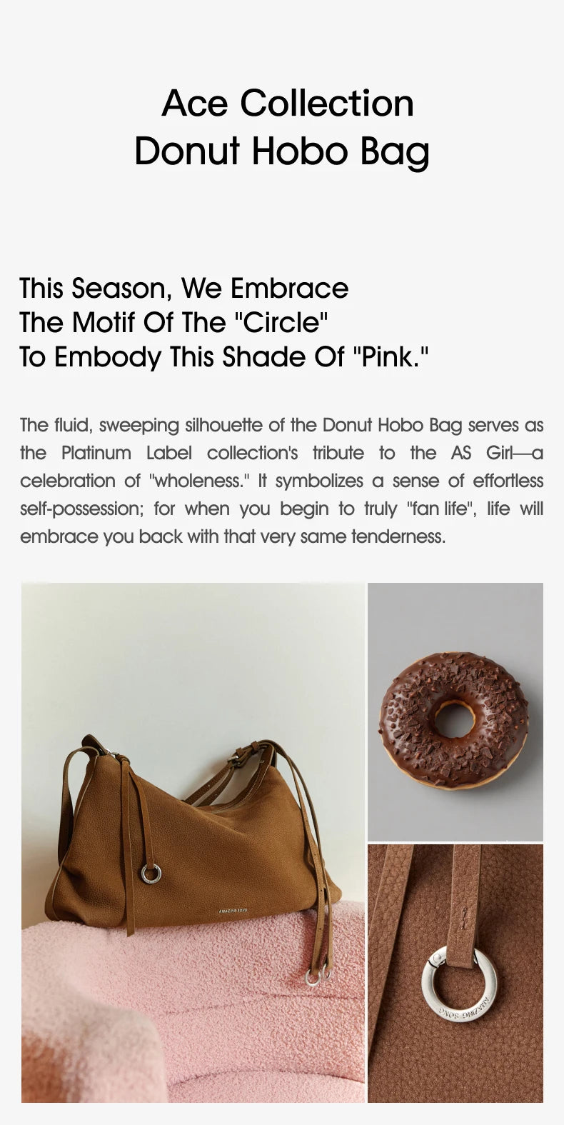 Amazing Song Donut Hobo Bag – Genuine Leather Crossbody