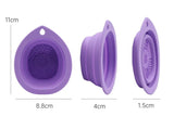 USA-Made Foldable Silicone Makeup Brush Cleaner & Powder Puff Washing Bowl