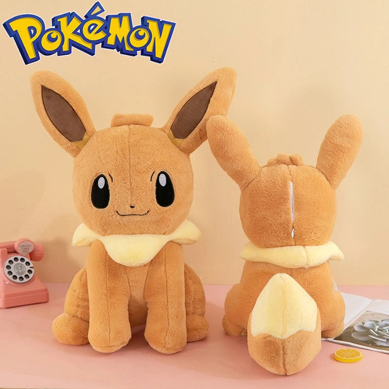 45/55/75CM Big Size Pokemon Eevee Plushies Kawaii Cartoon Anime Plush Soft Pillow Doll Stuffed Plushies Cute Room Ornament Gift