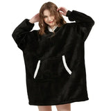 Oversized Fleece Hoodie Blanket