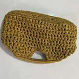 Fashion Straw Clip Shell Clutch Bag for Women Designer Paper Woven Handbags Casual vintage Handmade Summer Beach Bag 2026