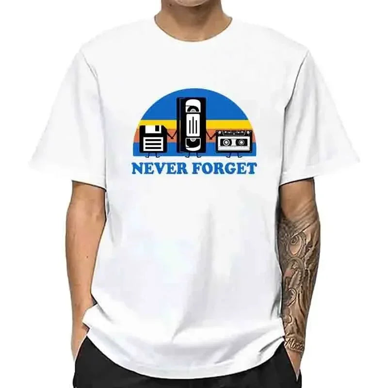 Never Forget Retro Graphic T-Shirt