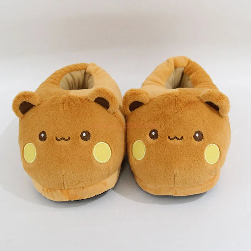 Panda Bubu & Yier Plush Slippers - Unisex Indoor Cotton Shoes
