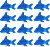 12-48Pcs Shark Plush Keychain Mini Stuffed Animal 3.94" Shark Party Favors Bulk Soft Tiny Shark Keychain Shark Backpack Keychain