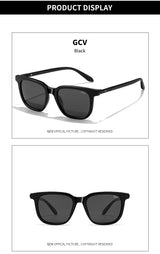 GCV Brand Original Fashion Acetate Polarized Sunglasses Cat Eye Square Frame Fishing Glasses Driving Outdoor Hiking UV400