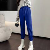 Women's High-Waist Drawstring Straight-Leg Pants