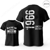 60th Birthday Vintage Graphic T-Shirt — Made in 1966 Men's Short Sleeve Tee