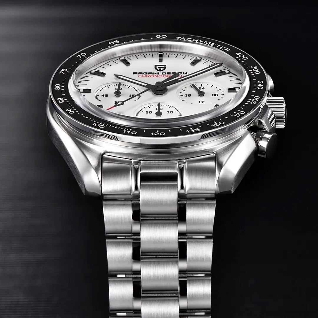 PAGANI DESIGN 2026 New V6 Moon Watches Men Luxury Quartz Watch For Men Speed Sport Chronograph AR Sapphire Crystal Wristwatch
