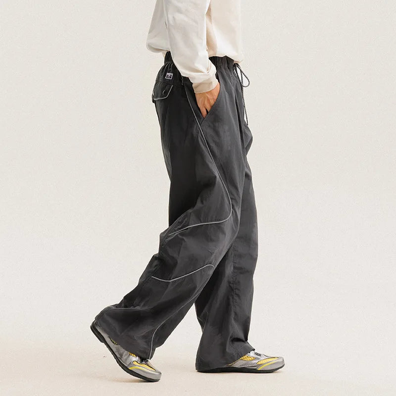 Men's Loose Fit Elastic Waist Cargo Pants