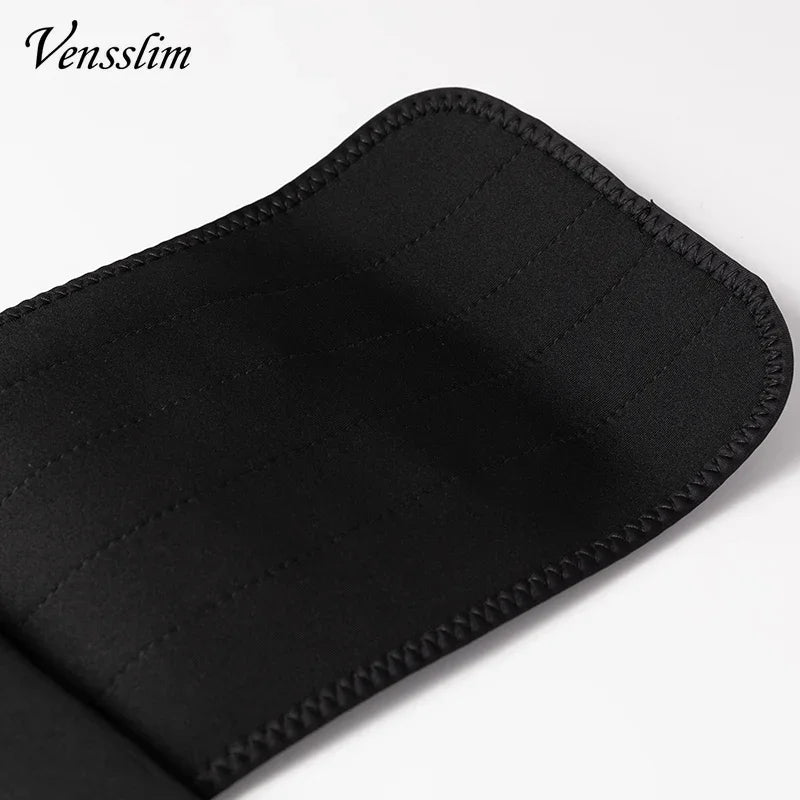 Vensslim Sauna Workout Waist Trainer Trimmer Men Weight Loss Neoprene Body Shaper Sweat Belly Belt with Adjustable Straps Corset