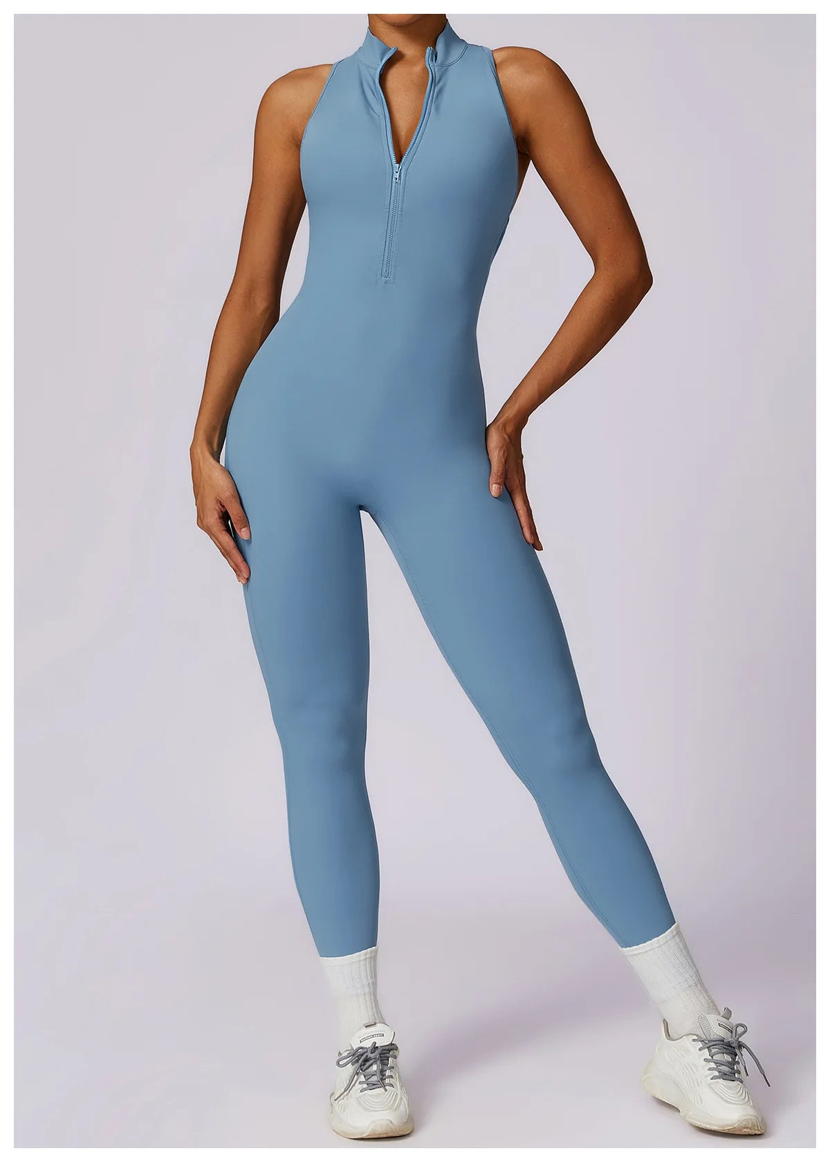 V-Back Athletic Yoga Jumpsuit