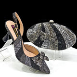 Venus Chan Pointed-Toe Heels & Handbag Set for Women