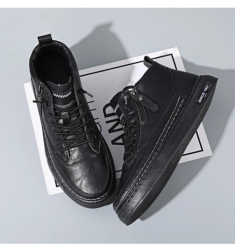 Men's USA-Made Warm Leather Work & Leisure Boots