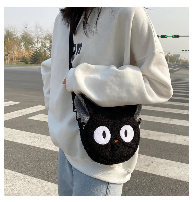 Japanese Style Kawaii Bag Women Cartoon Plush Shoulder Bag for Women New Crossbody Bag Small Phone Purse Bolsa Feminina