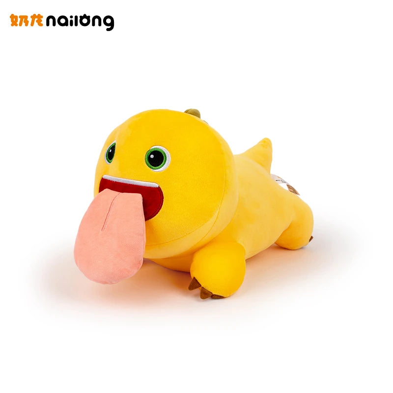 Kawaii Tongue Nailong Plush Toys Smile Kiss Dinosaur Silly Cute Stuffed Anime Cartoon Pillow Room Decor For Kids Birthday Gift