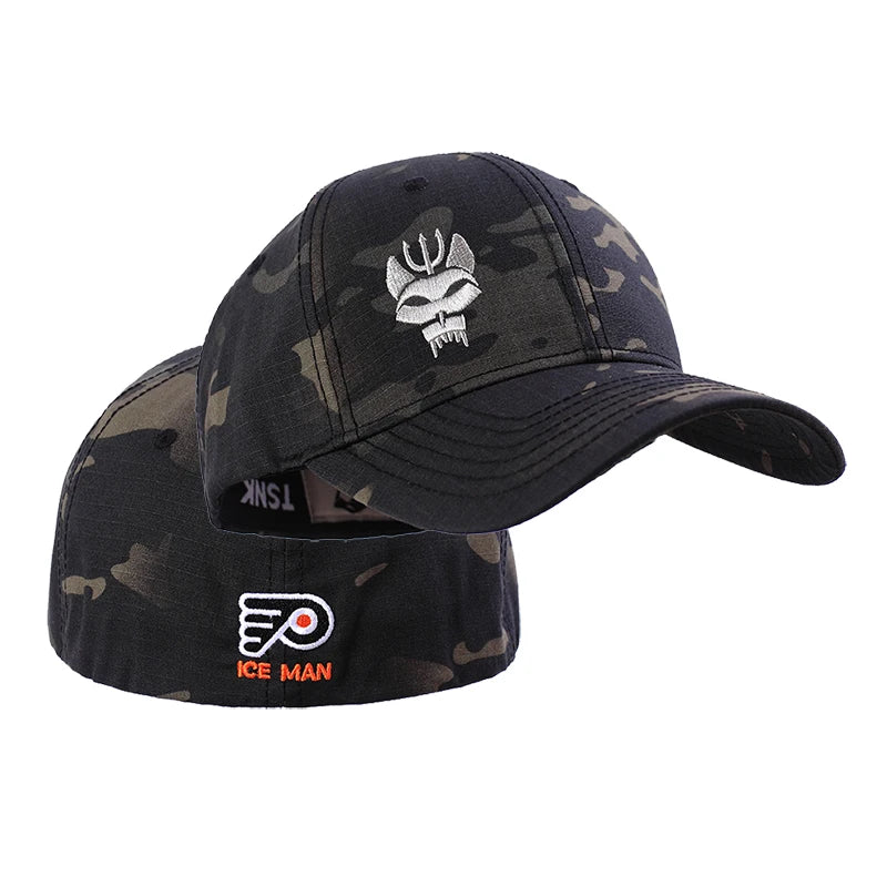 Unisex Wolf Embroidered Adjustable Baseball Cap