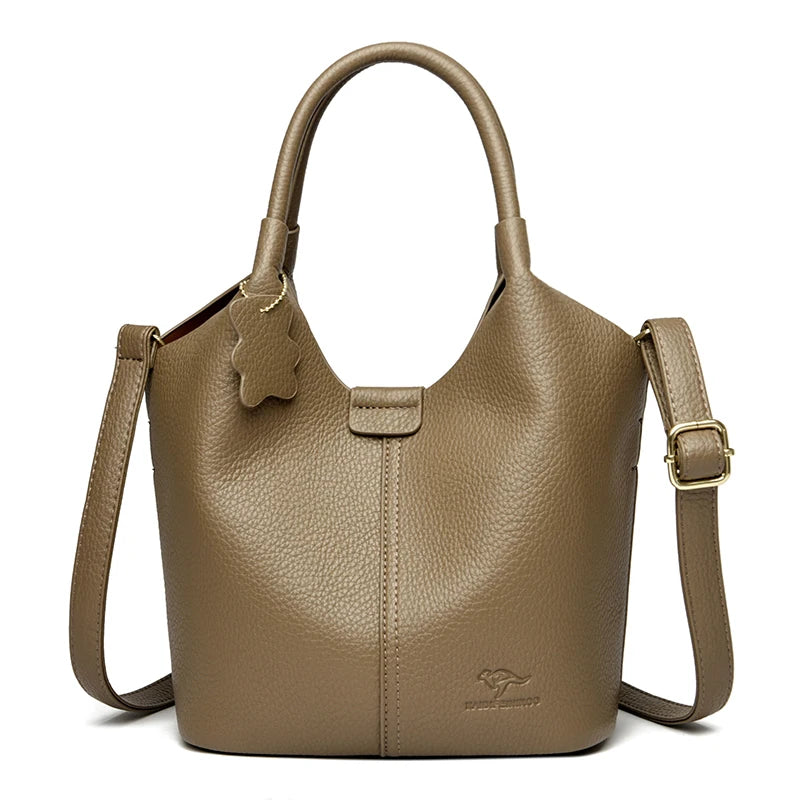 Brand High Quality Soft Leather Large Capacity Top-handle Bags Female Handbags Women Shoulder Crossbody Totes Messanger Bag Sac