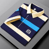 Men's Striped Cotton Polo Shirt | Casual Summer Style