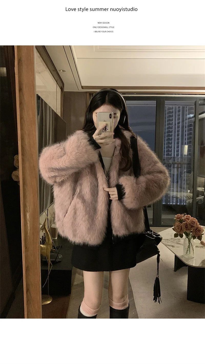 Double-Sided Hooded Winter Parka