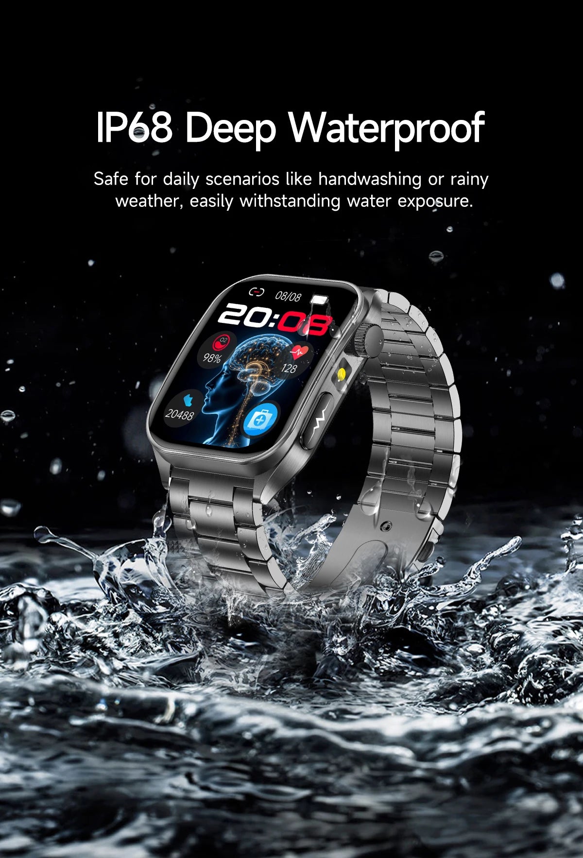 2026Hot AI-GPT Diagosis ECG Health SmartWatch Blood Pressure Lipid Uric Acid 650nm Dual-Probelaser Heart Analysis Smart bracelet