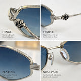 Cat Eye Sunglasses | Gold Alloy Frame | UV400 Women