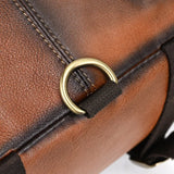 Single Shoulder Bagpack Genuine Leather Chest Bag Outdoor Riding Bag Chest Packs For Biker Men Male Sling Bags Cow Leather