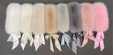 Fluffy Faux Fur Headband Neckerchief 2 in 1 Winter Thermal Plush Ear Warmer Collar Scarf  Satin Ribbon Bow Women Hair Band