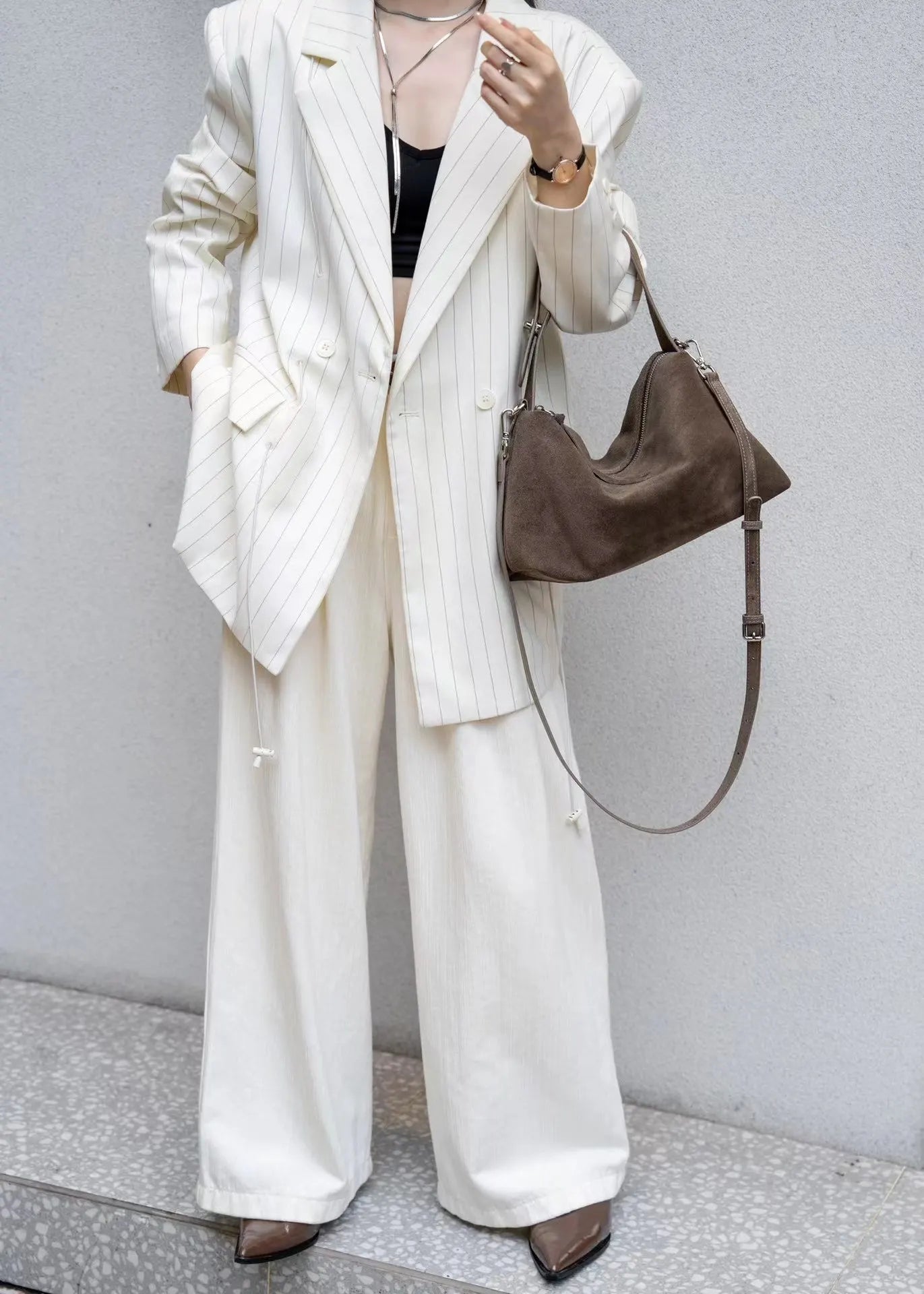 Luxury Suede Boston Tote